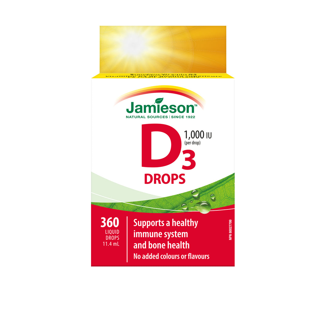 Jamieson Vitamin D 1000IU Drops 11.4ml - DrugSmart Pharmacy